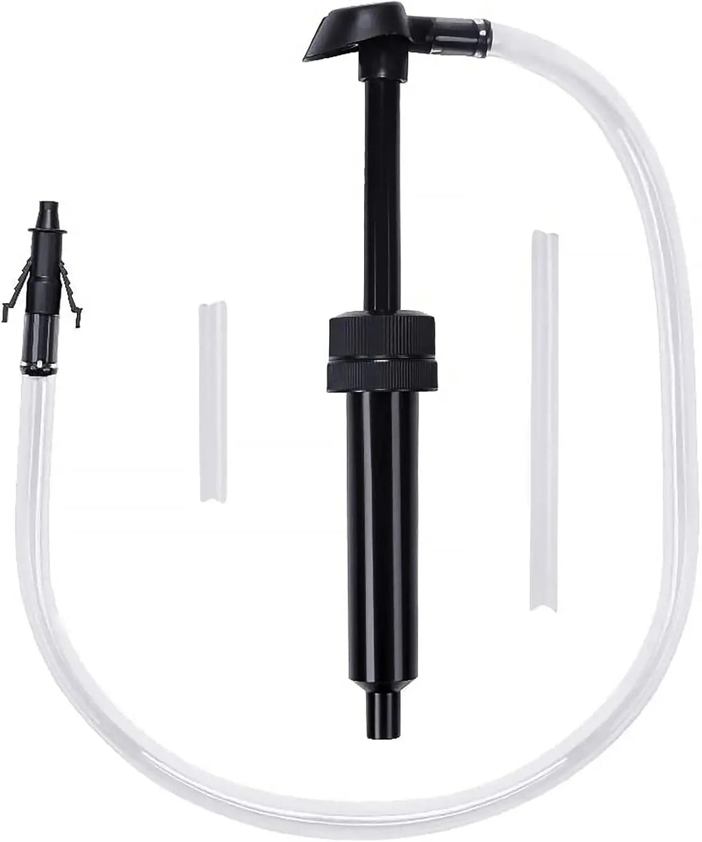 Fuel Oil Diesel Petrol Transfer Car Hand Siphon Pump For Manually Pressing Compatible With Auto Transmission Liquid Siphon Tool Oasis Select black