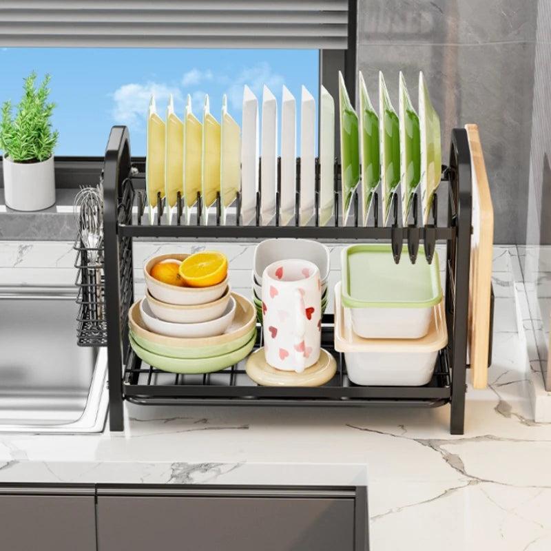 Kitchen Shelf Dish Storage Rack Multifunctional Dish Rack Dish Rack Drain Rack Tableware Oasis Select