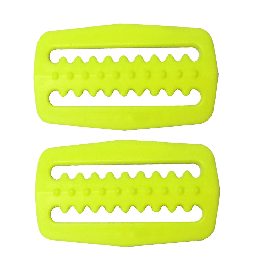 Scuba Diving Weight Belt Retainer Keeper Clip Stopper Slider Diving Spearfishing Gear Clip Oasis Select Fluo Yellow 2PC