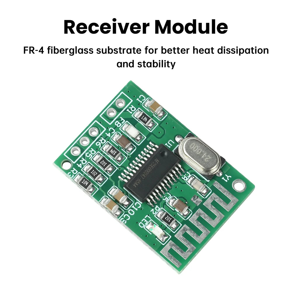 DC 3.3-5V Mini Bluetooth 5.4 Audio Decoding Board True 2.0 Dual Channel Receiver Module with 10m Range for Stereo Audio Systems Oasis Select