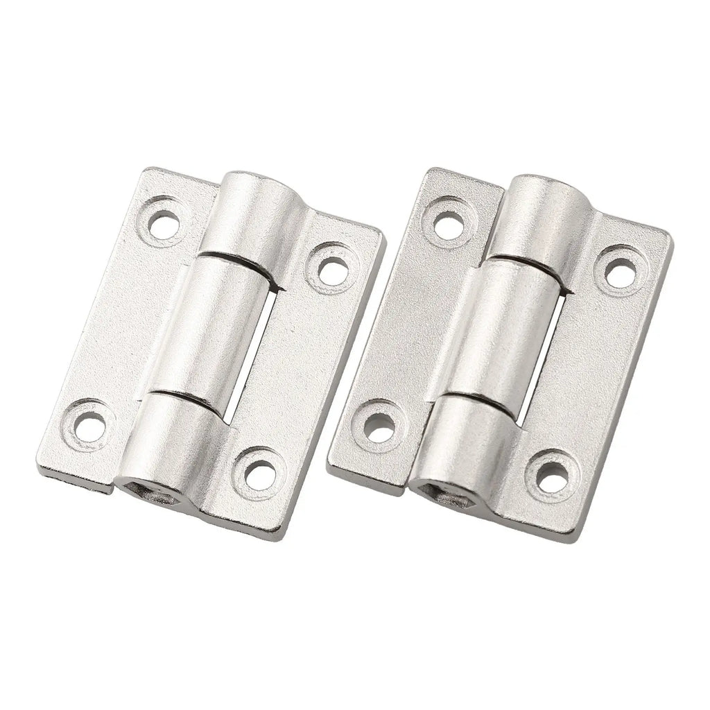 2pcs Door Hinges Cabinet Wooden Box Flat Hinge Adjustable Torque Damping Hinge Shaft Furniture Hardware Accessories Oasis Select 2pcs sliver