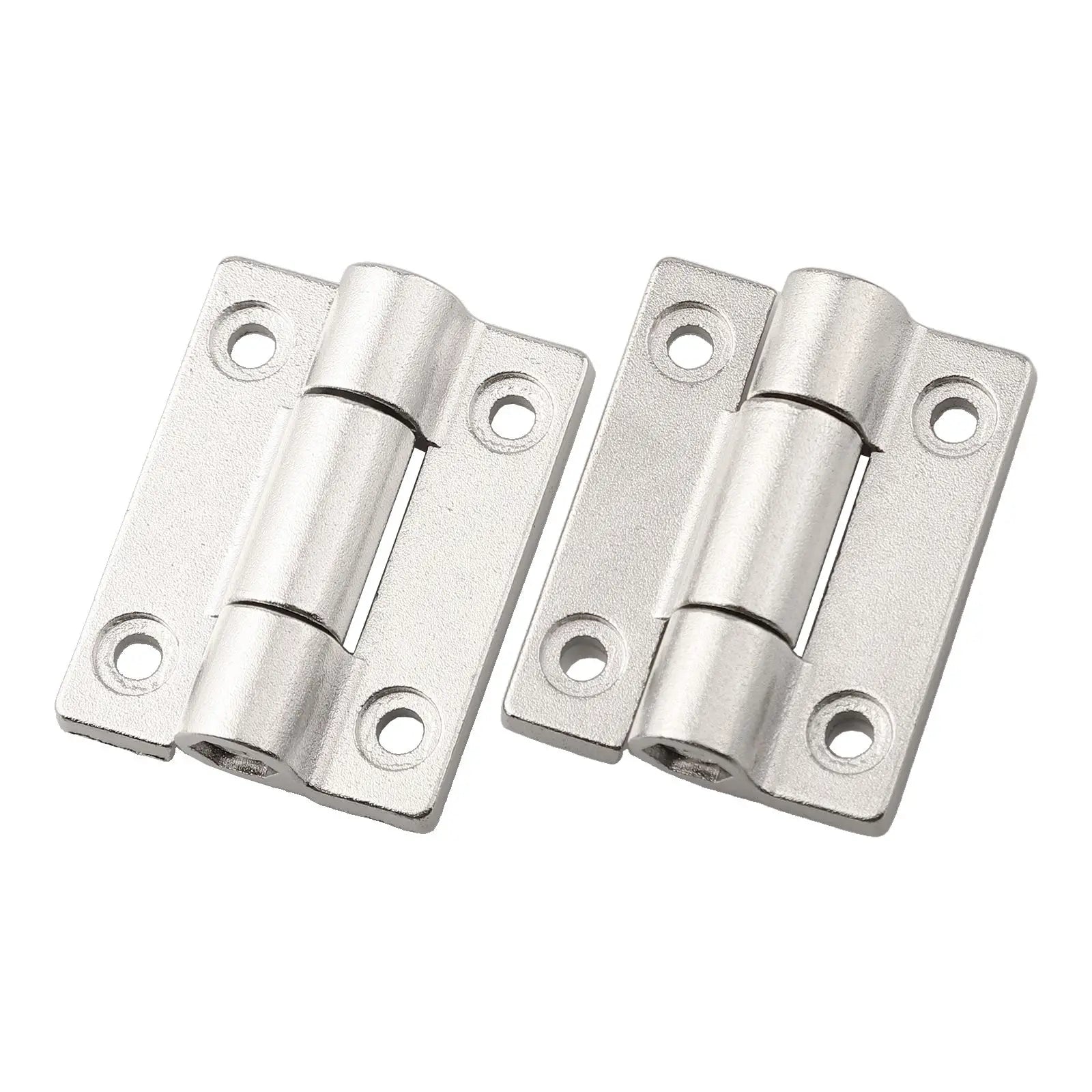 2pcs Door Hinges Cabinet Wooden Box Flat Hinge Adjustable Torque Damping Hinge Shaft Furniture Hardware Accessories Oasis Select 2pcs sliver