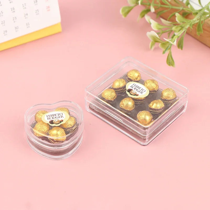 1:12 Dollhouse miniture Chocolate Gift box Model Food Toy Kitchen Accessories Oasis Select