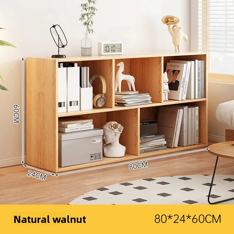 Bookcase Household Bookshelf Shelf Kindergarten School Bag Cabinet Living Room Grid Cabinet Storage Cabinet Large Capacity Oasis Select 3