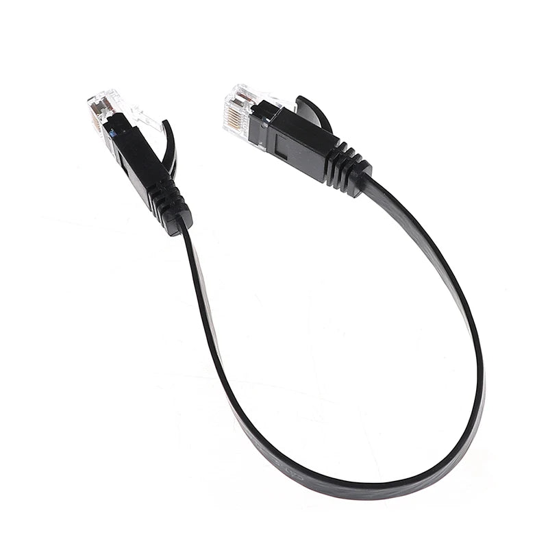 Cat6 RJ45 Slim Patch Cord 30cm – 1Gbps Ethernet Cable