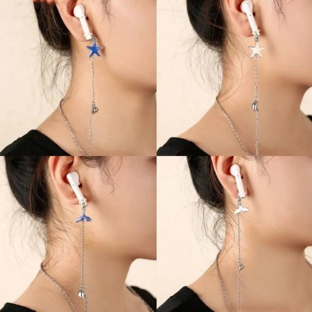 Wireless Earphone Anti-loss Necklace Women's New Design Sense Hanging Neck Wireless Earphone Anti-loss Magic Earphone Chain Oasis Select