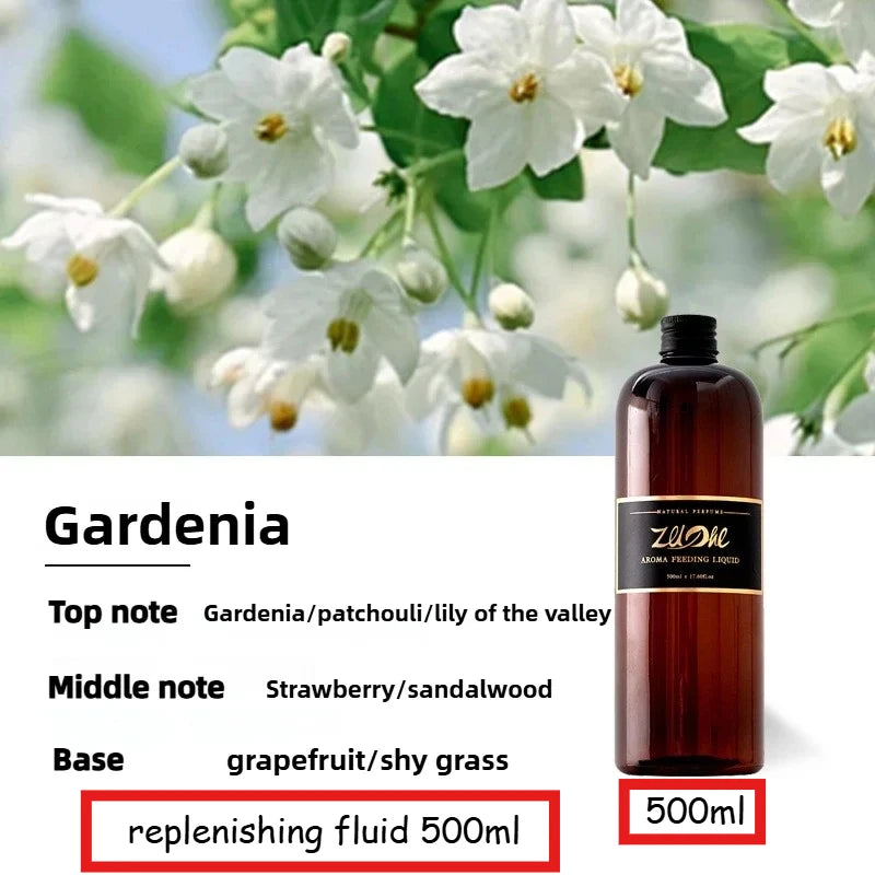 500ml Super - large Capacity Automatic spray Reed Diffuser orBedroom,Living Room,IndoorSpaces and Hotels,Long lastingFragrance Oasis Select 500ml Gardenia