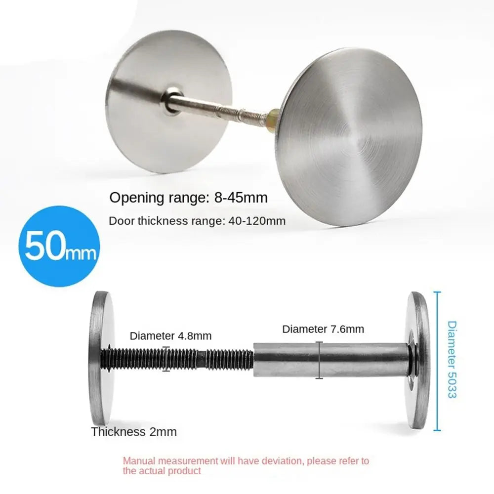 New Galvanized Door Hole Blocker Anti Theft Safety Cat Eye Blocker Multifunctional Decorative Cover Lock Hole Patching Tool Door Oasis Select Style 8
