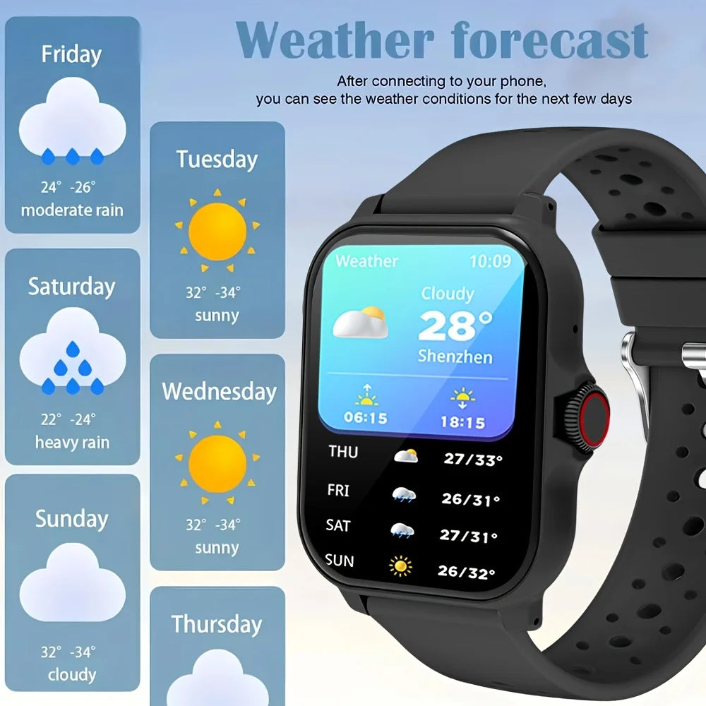 ERUN Smartwatch – Call/SMS, Music Control & Fitness Tracker