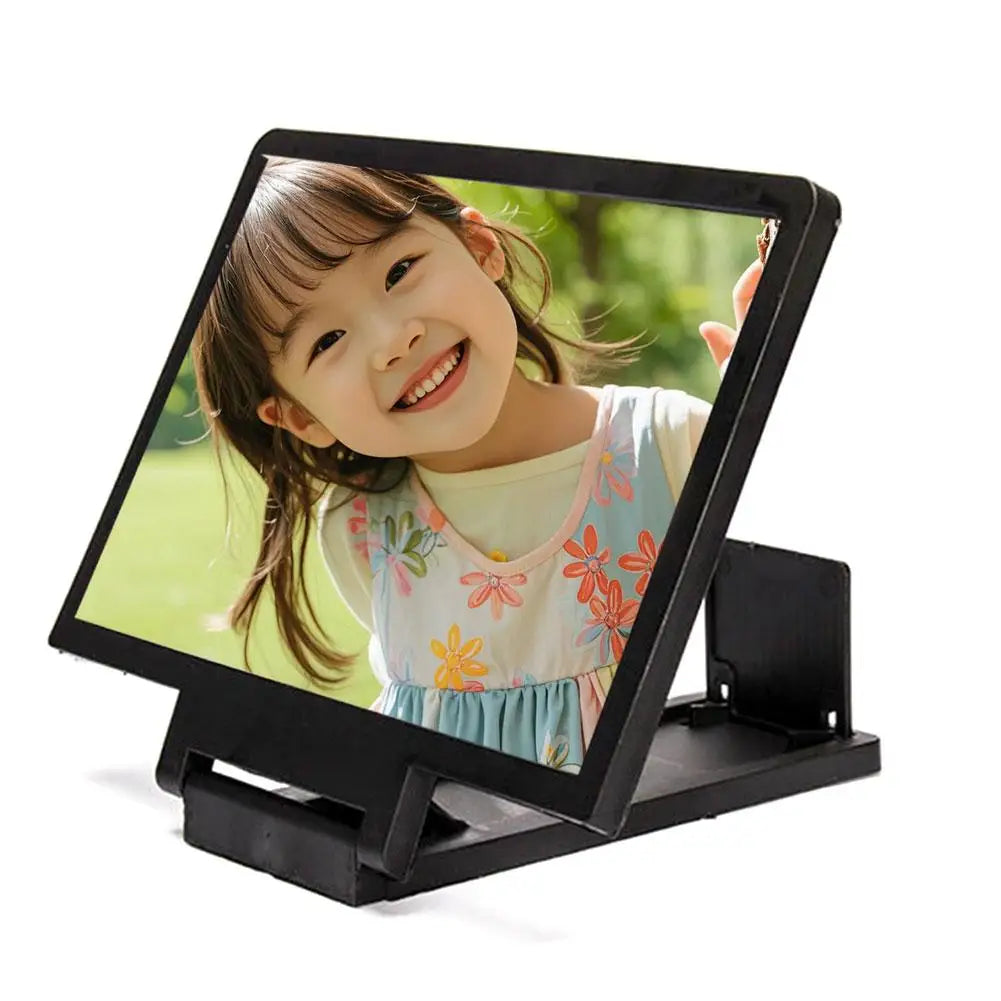 NEW 3D Screen Amplifier Mobile Phone HD Screen Video Glass Stand Magnifier For Phone Enlarged Screen Phone Stand Bracket Oasis Select 1PCS black