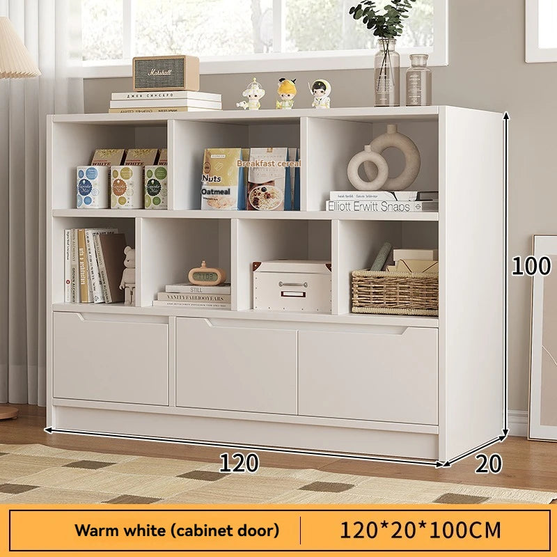 Bookshelf floor to ceiling household multifunctional storage rack living room large capacity multi-layer display cabinet simple Oasis Select Type B