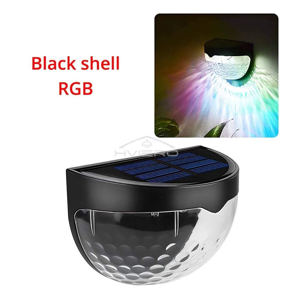 Solar 6-LED Wall Step Light | IP65 Waterproof Garden Fence Lamp
