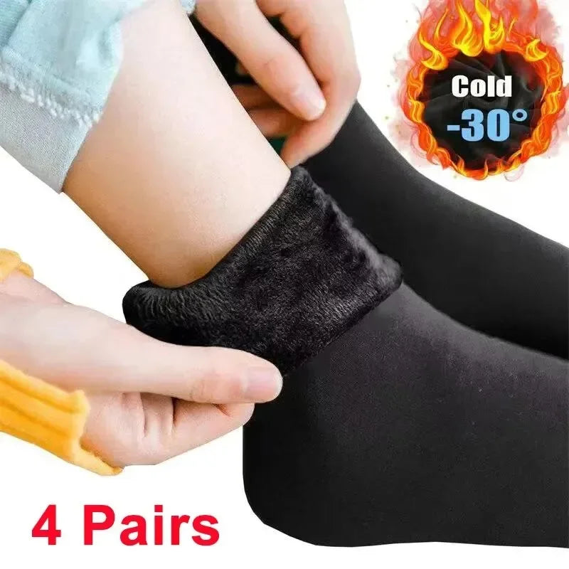 Women Winter Socks Hermal Cashmere Wool Socks Warm Thicken Thermal Snow Boots Floor Socks Oasis Select