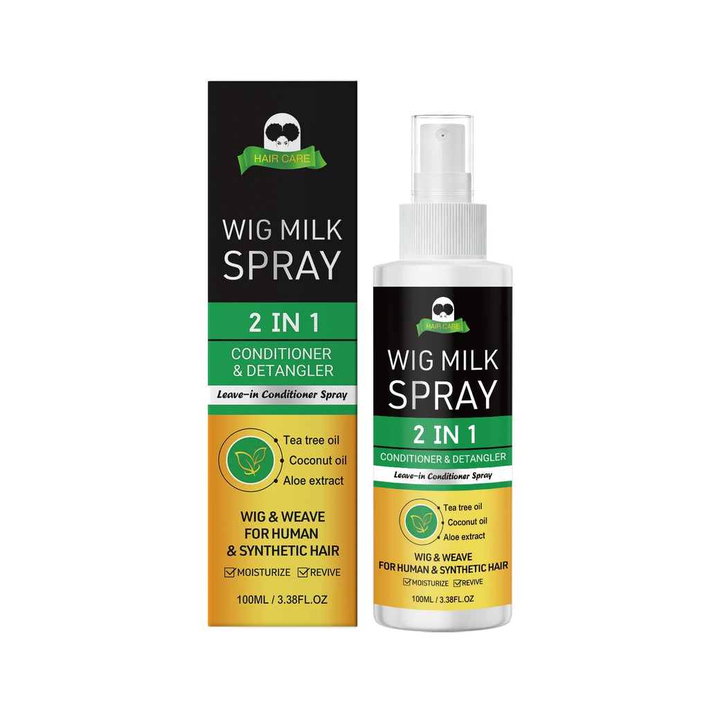 2-in-1 Wig Milk Spray | Anti-Frizz Leave-In Conditioner 100ml Leave-In Hair Spray Oasis Select 100ml Boxed