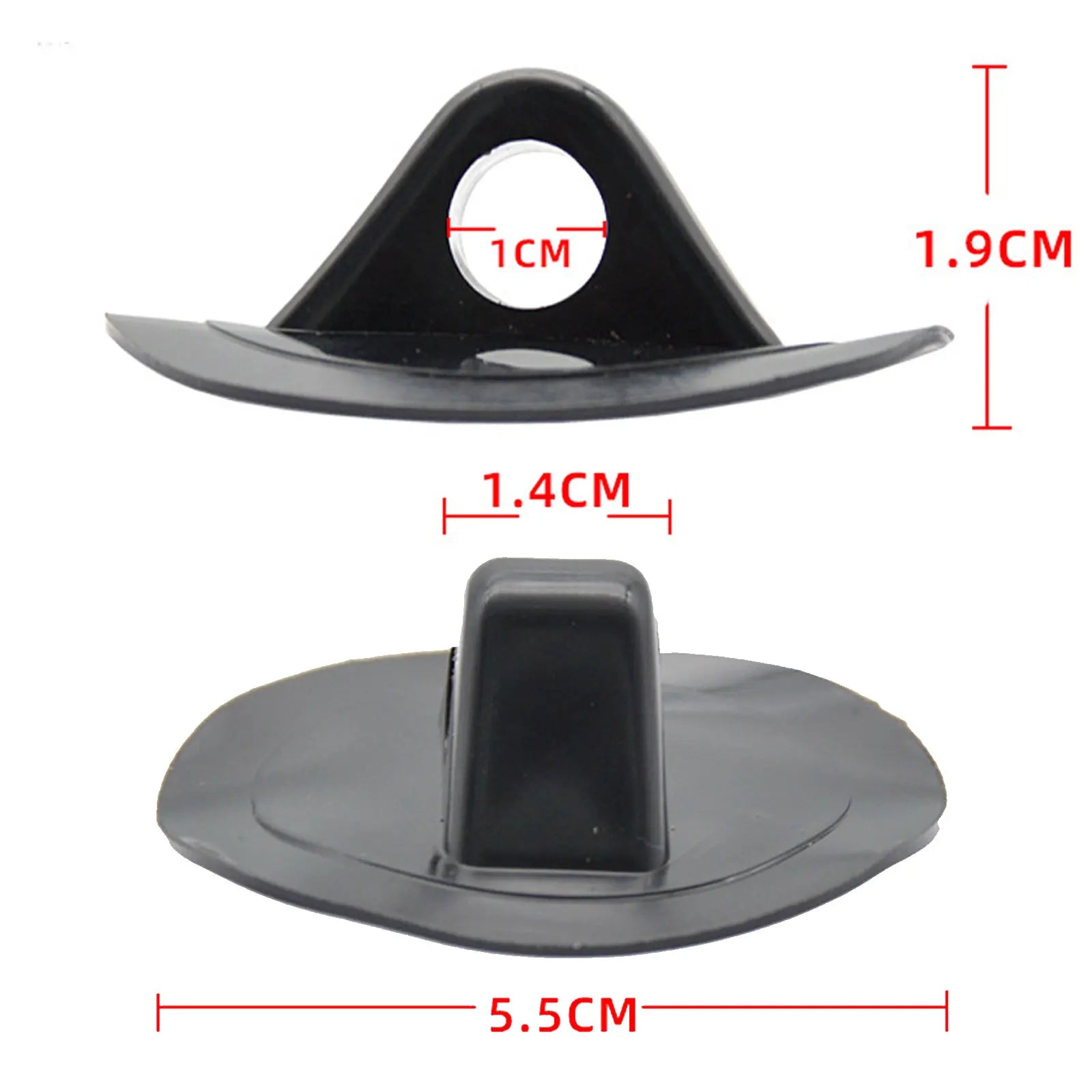 2 Pcs Inflatable Boat Safety Rope Buckle PVC Awning Buckle Anchor Rope Buckle 2X Black Grommets Durable Camping Accessories Oasis Select