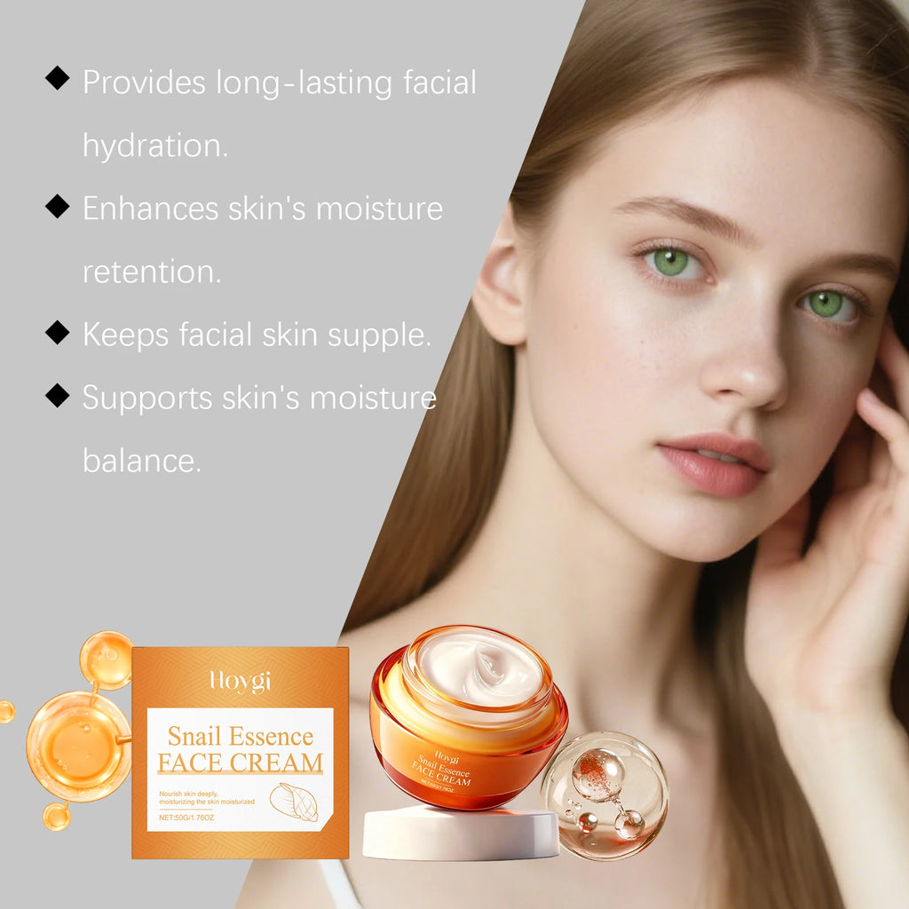 Hoygi Snail Essence Face Cream – Anti-Wrinkle & Brightening Snail Essence Cream Oasis Select