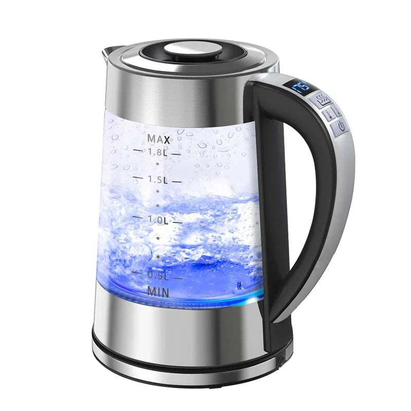 URGGU 1.8L Smart Glass Electric Kettle – Temperature Control