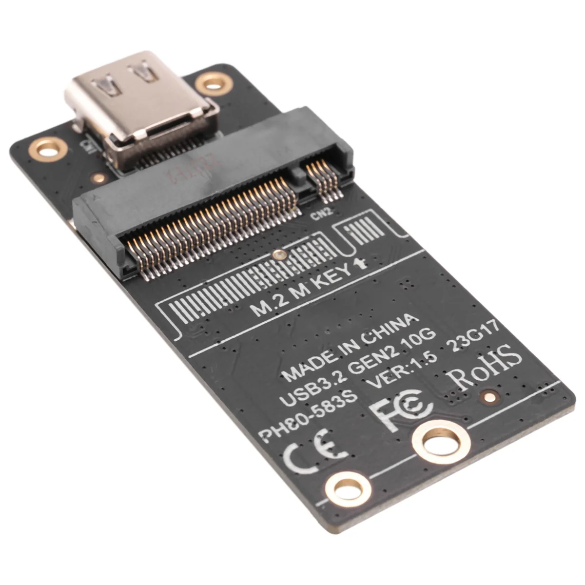 M.2 to Type-C SSD Enclosure Adapter M2 NVME HDD Enclosure Interposer Board JMS583 Chip 10Gbps Support 2230 2242 2260 SSD Oasis Select Default Title