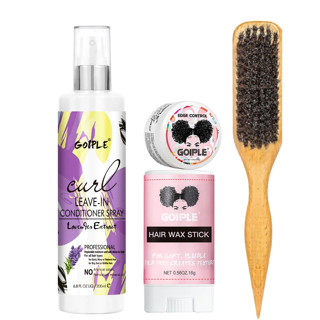 200ml Curl Leave-In Conditioner for 2A-4C Hair Shiny and Moisturizing Spray Wave Curly Anti-Frizz Hair Care Products for Women Oasis Select conditioner-4pcs