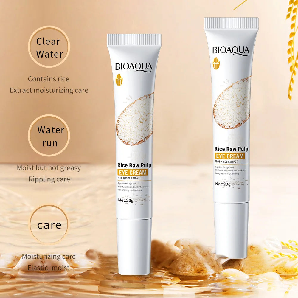 BIOAQUA White Rice Face Serum & Eye Cream Set – Travel Size Skincare Gift Set Oasis Select