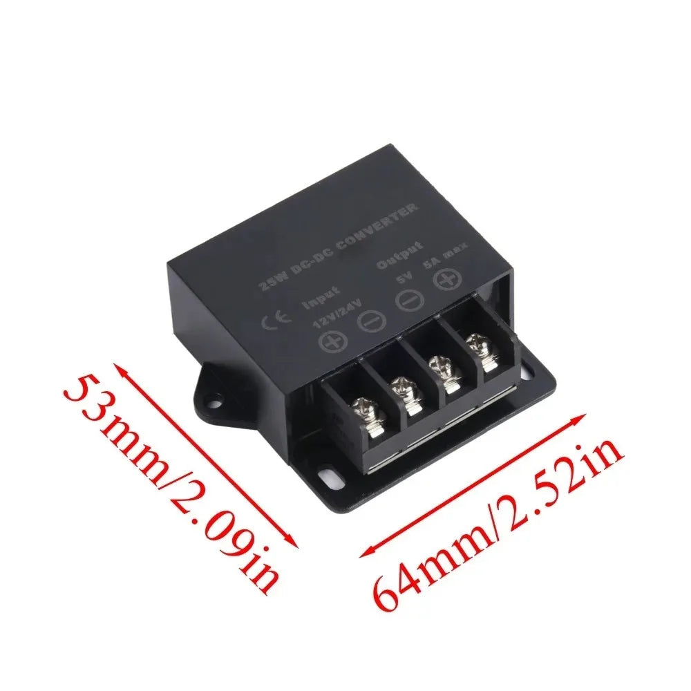LED Power Supply Module 5A/10A IP68 Mini DC 24V to 12V Protection Auto Buck Regulator Step-Down Voltage Power Converter For Car Oasis Select