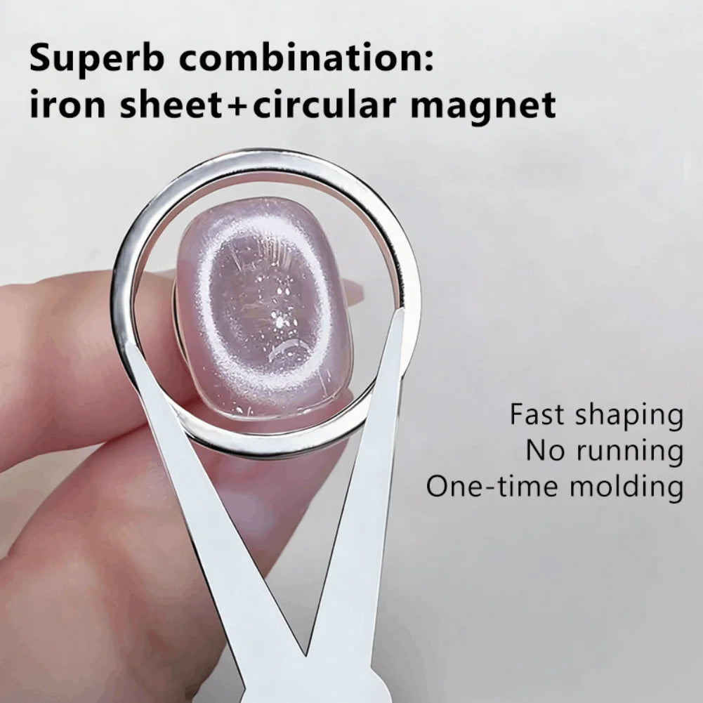 New Circular Cat Eye Nail Magnet Tool Nail 3D Cat Eye Art Magnetic Gel Polish Guide Tool DIY Magnetic Nail Helper Supplies Oasis Select