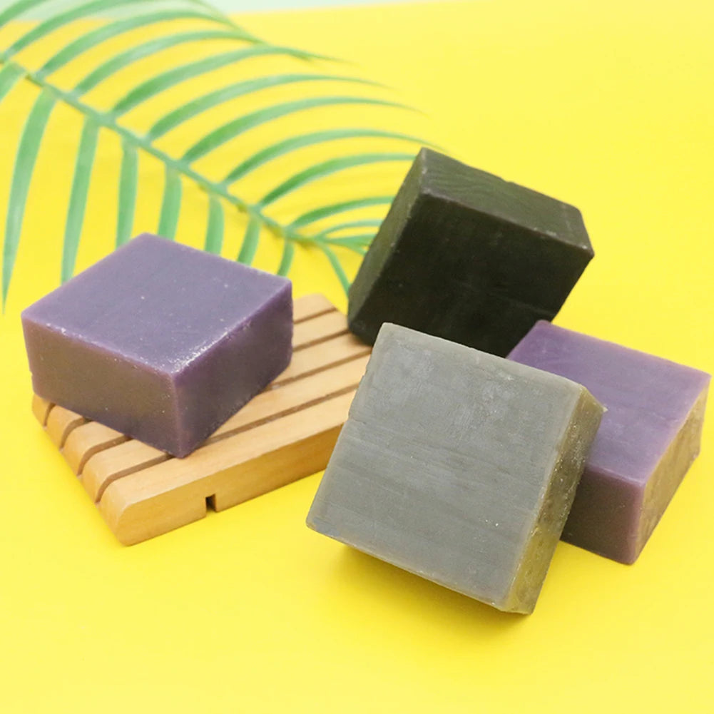 Natural Handmade Soap Bamboo Charcoal Oil Control Facial Cleaning Soap Chamomile Volcanic mud Hydrating Exfoliating Bath Soap Oasis Select