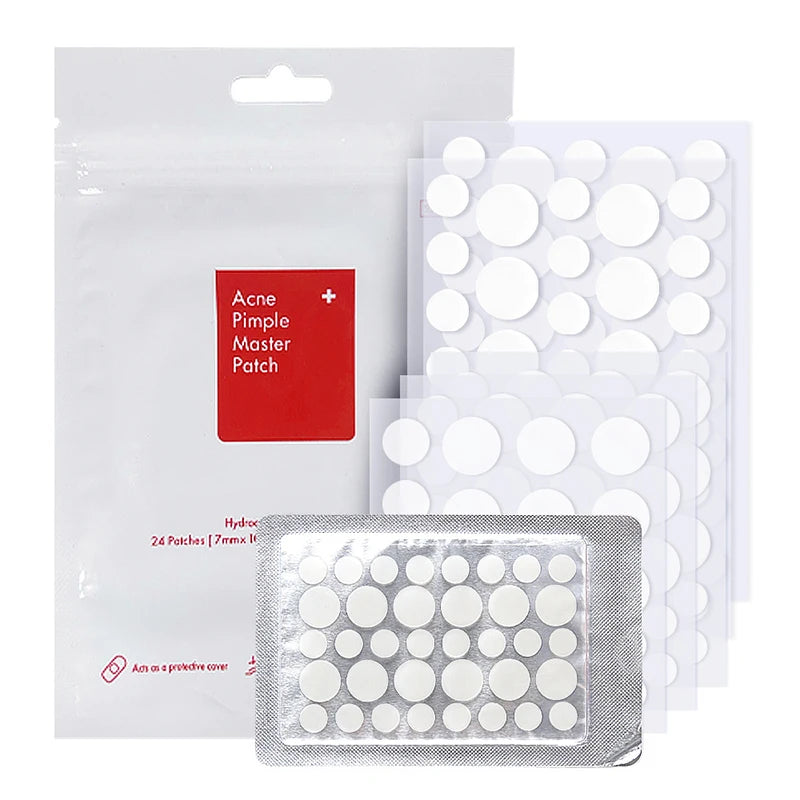 24-720pcs Hydrocolloid Invisible Breathable Pimple Patch Acne Removal Acne Cover Face Spot Pimple Patch Skin Care Stickers Oasis Select