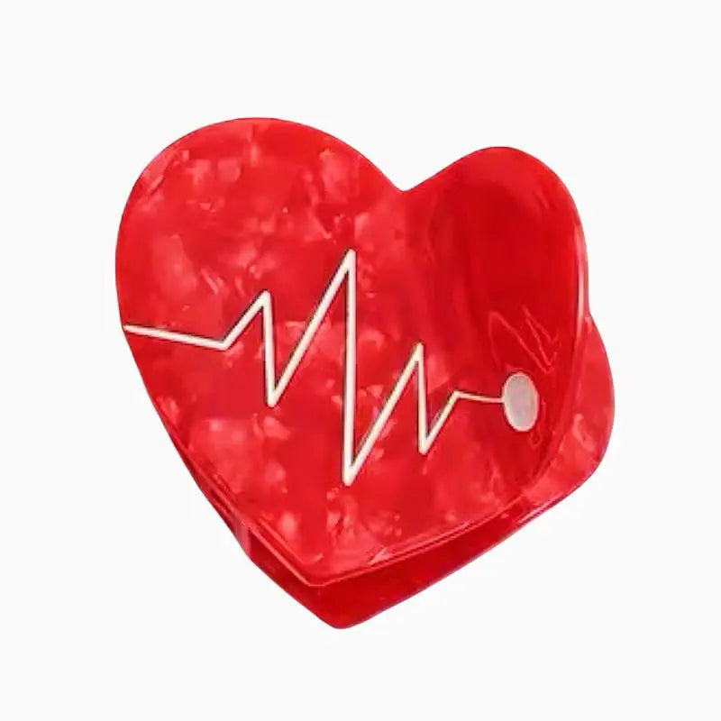 Pill Heart Series Hair Claw Clip Non-Slip Strong Hold Hair Grip For Women Girls Daily Party Hairstyle Accessories Oasis Select A5