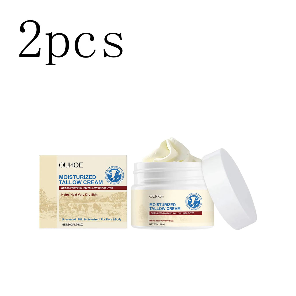 Tallow Moisturizing Cream Butter Moisturizer Softening Facial Delicate Skin Light and Translucent Repair Improve Skin Elasticity Oasis Select 2boxed