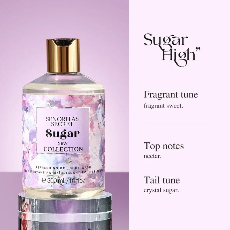 Victoria fragrance shower gel lasting fragrance secret language of love Moisturizing&oil controlling deep cleaning Oasis Select 1pc