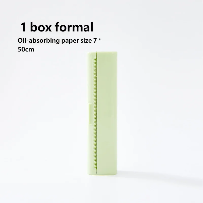 NEW Tear-off Facial Blotting Sheets Oil-Control for Men and Women Refreshing and Setting Makeup Oil-Absorbing Facial Papers Oasis Select green