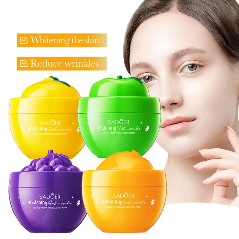 SADOER Fruit Sleeping Face Mask – Moisturizing & Anti-Aging Sleeping Face Mask Oasis Select