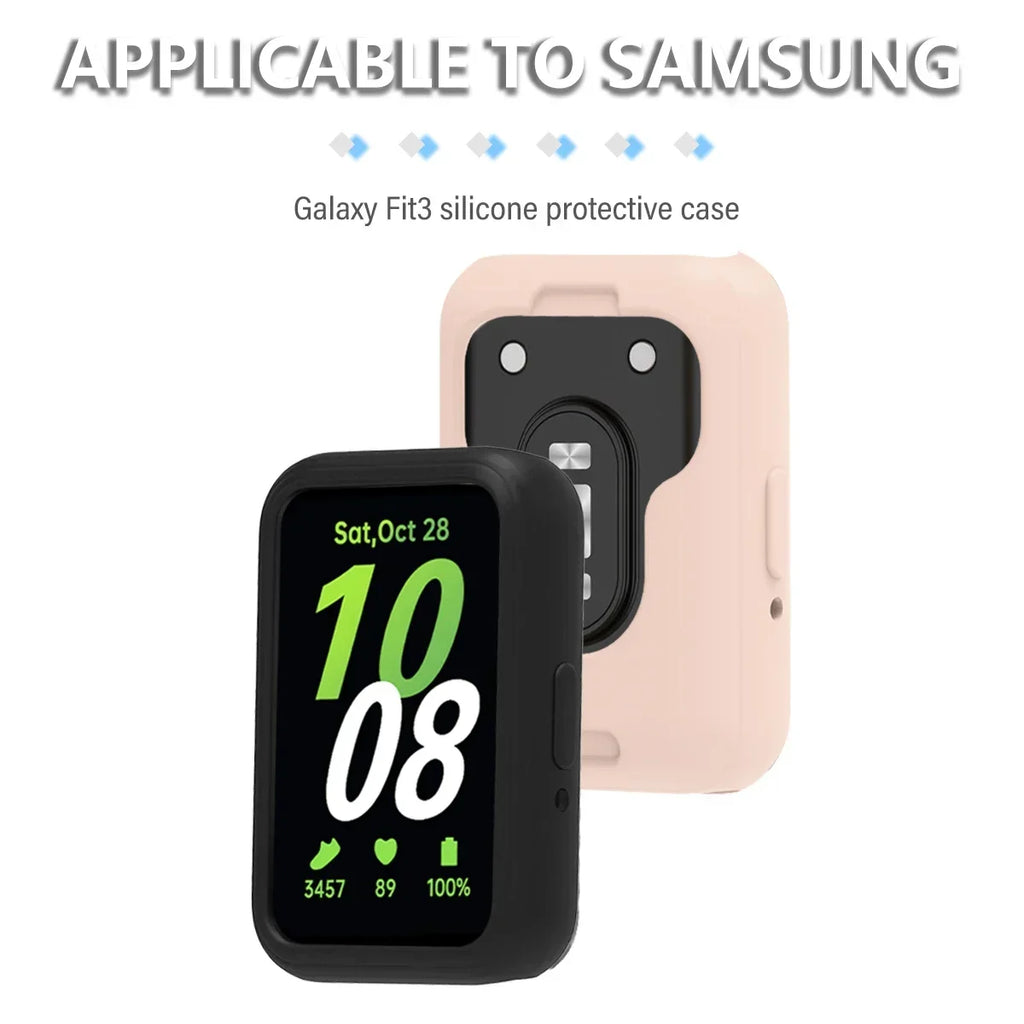Silicone Case for Samsung Galaxy Fit 3 – Candy Color Cover Smartwatch Case Oasis Select