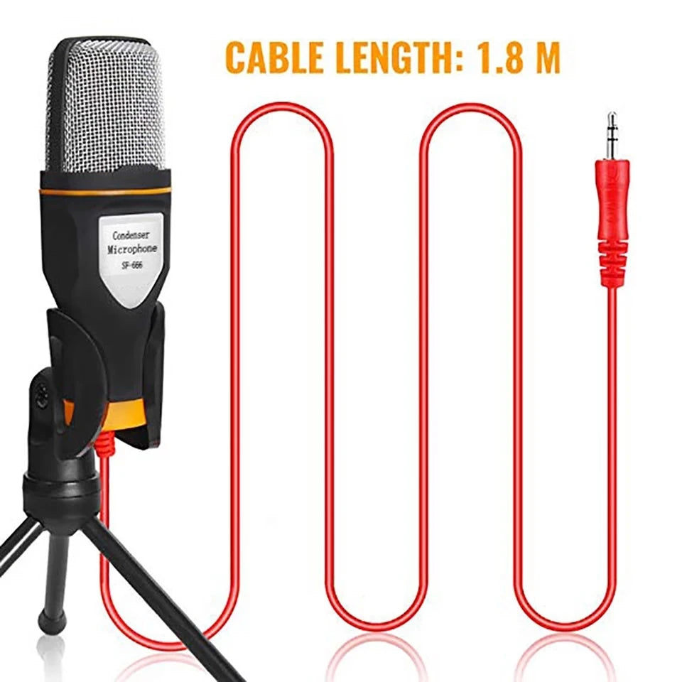 AyeBeau SF-666 Condenser Microphone for PC, Karaoke & Streaming