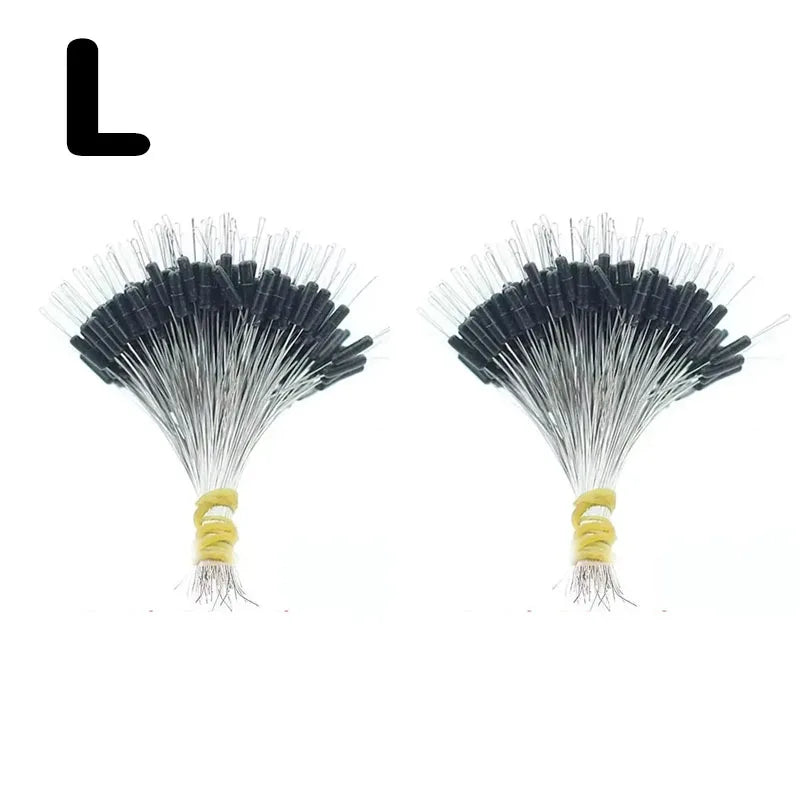 1/2Set Silicone Space Bean Oval Stopper Bobber Profession Fishing Float Resistance Anti-Strand Fish Line Fishing Gear Oasis Select Black L-2set