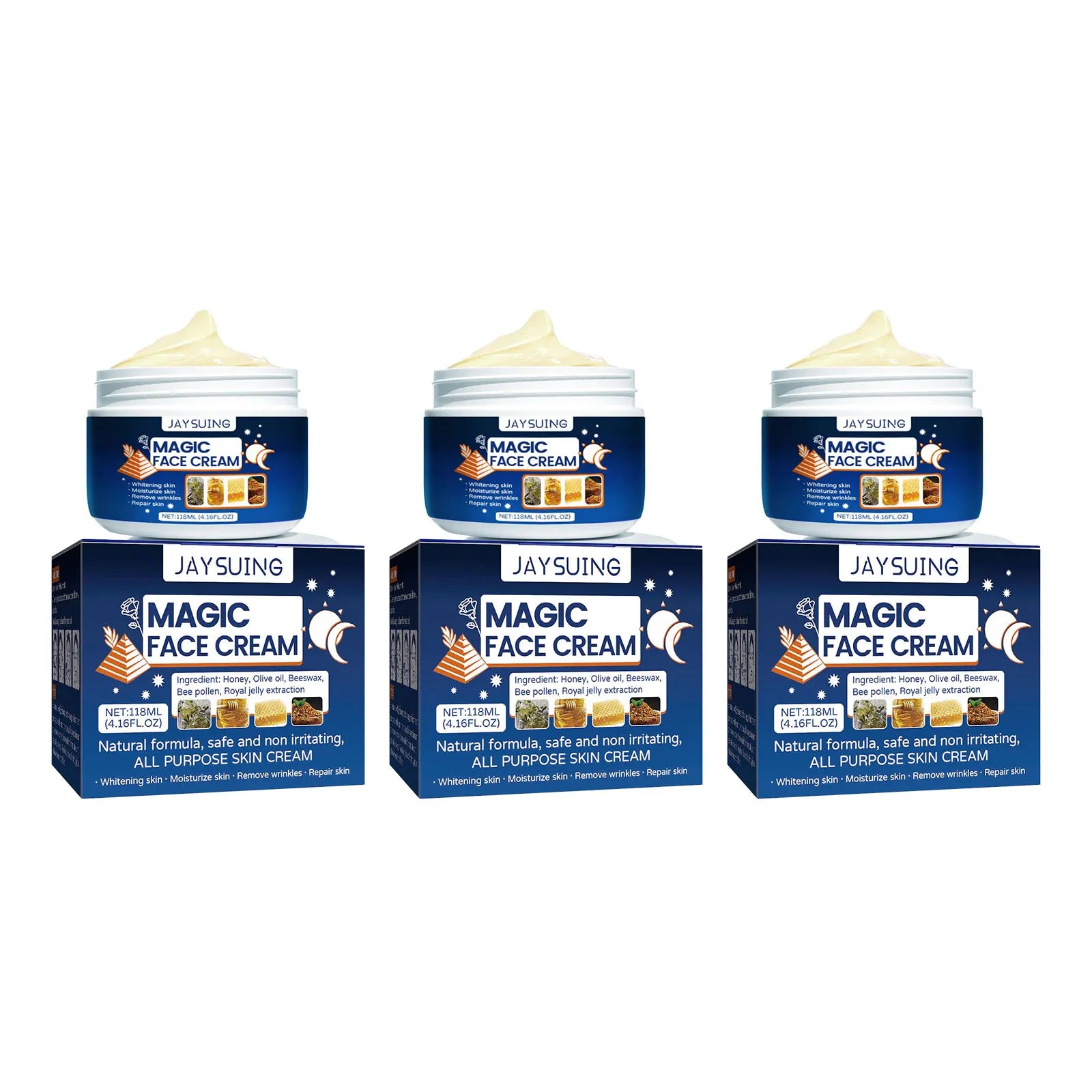 Jaysuing Magic Anti-Wrinkle Face Cream – Moisturizing 118ml Anti-Wrinkle Face Cream Oasis Select 3x118ml boxed