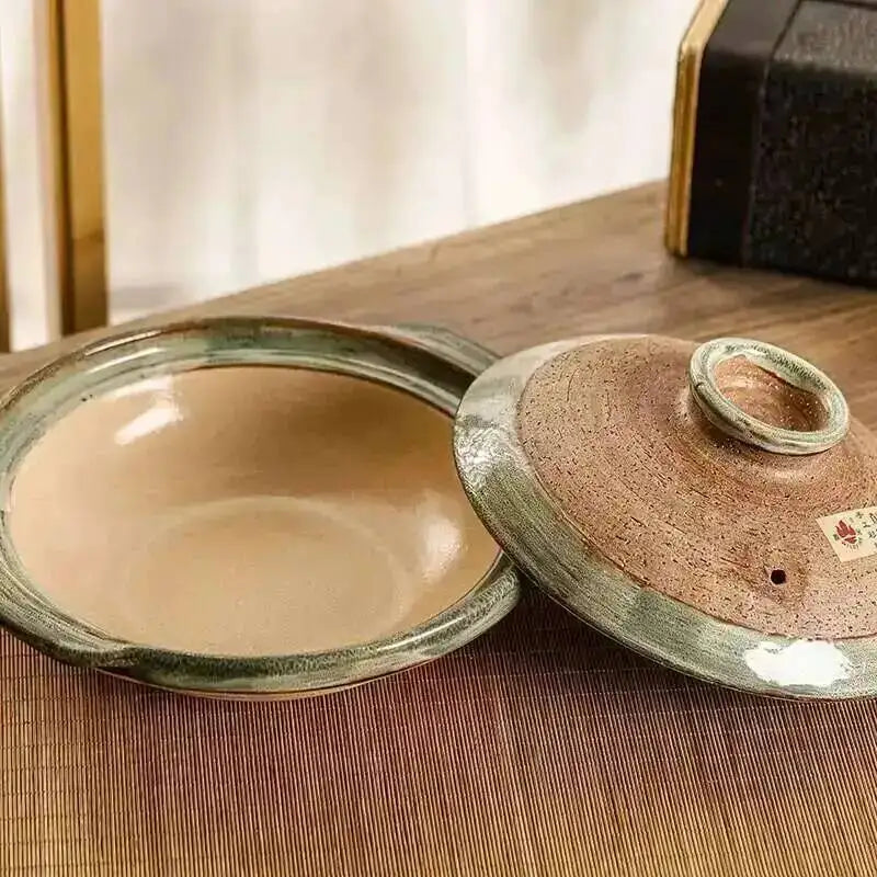 Japanese Clay Casserole Stew Pot Domestic Gas Casserole Soup Pot Open Fire Shallow Pot Ceramic Rice Cooking Pan For Gas Stove Oasis Select