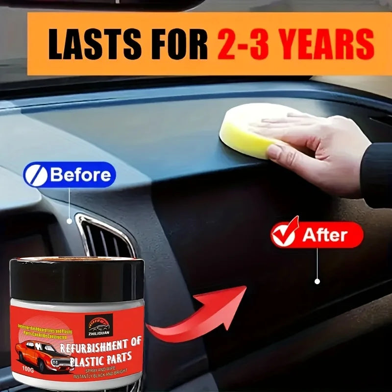 Car Plastic Restorer Cream 100G – Anti-Scratch & Stain Removal