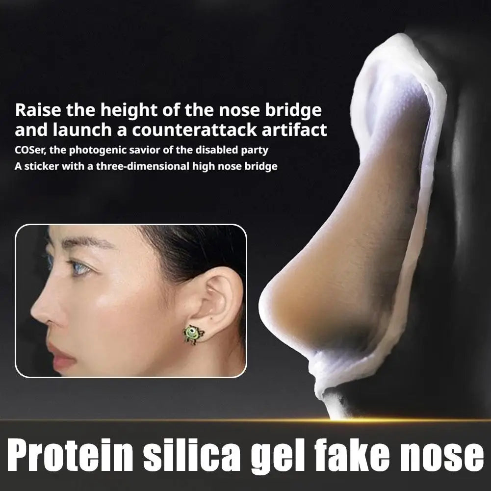 Professional Silicone Fake Nose Chin Kit Skin-friendly Reusable Realistic Cosplay Special Effects Photography Costume Party Use Oasis Select