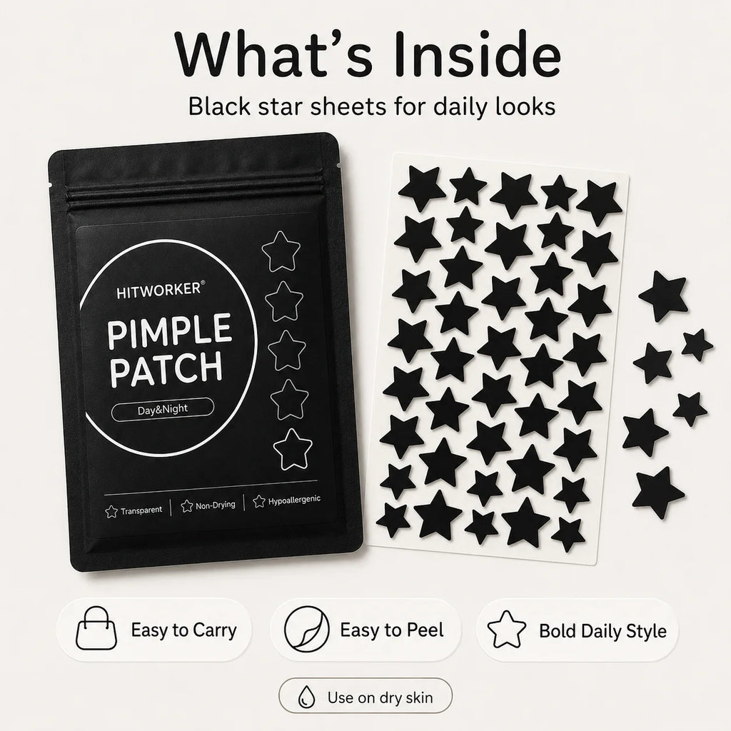400/800pcs/box star shaped - containing tea tree oil acne patch, alcohol free, non irritating absorption of acne secretions Oasis Select 800pcs