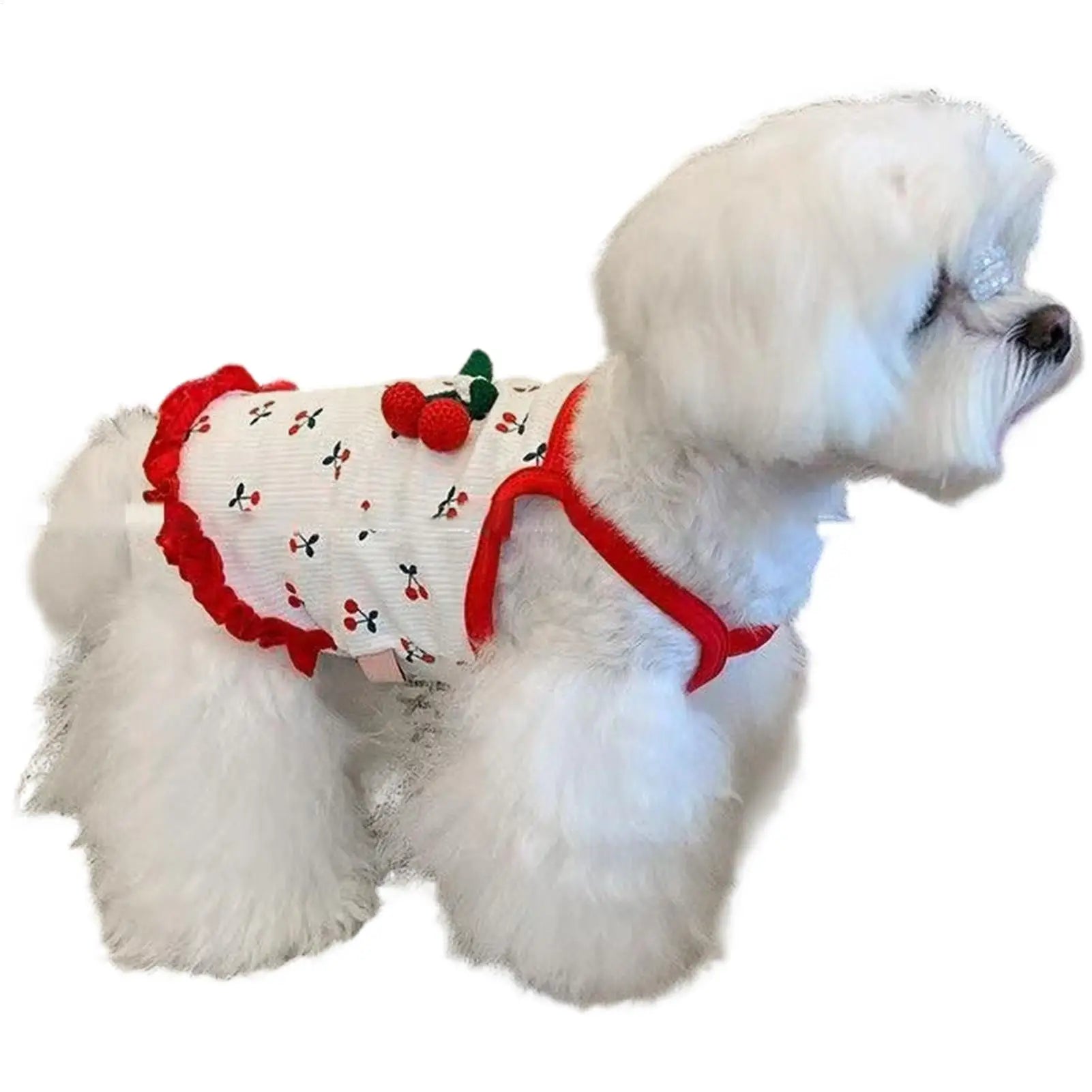 pet Vest Cat Clothing Cute Dog Clothing for Small Dog Cherry Dog Vest Summer Breathable Vest Breathable Soft Pet Clothes Oasis Select