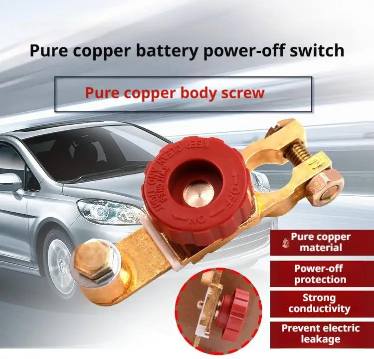 Quick Release Battery Isolator Switch Universal Power-off Terminal Switch Heavy Duty Cut Off Protector for Car Motorcycle Truck Oasis Select