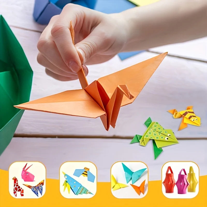 creative origami set, Including 54 Double-Sided Origami Sheets And Instruction Booklet, Suitable for DIY Art And Craft Projects Oasis Select