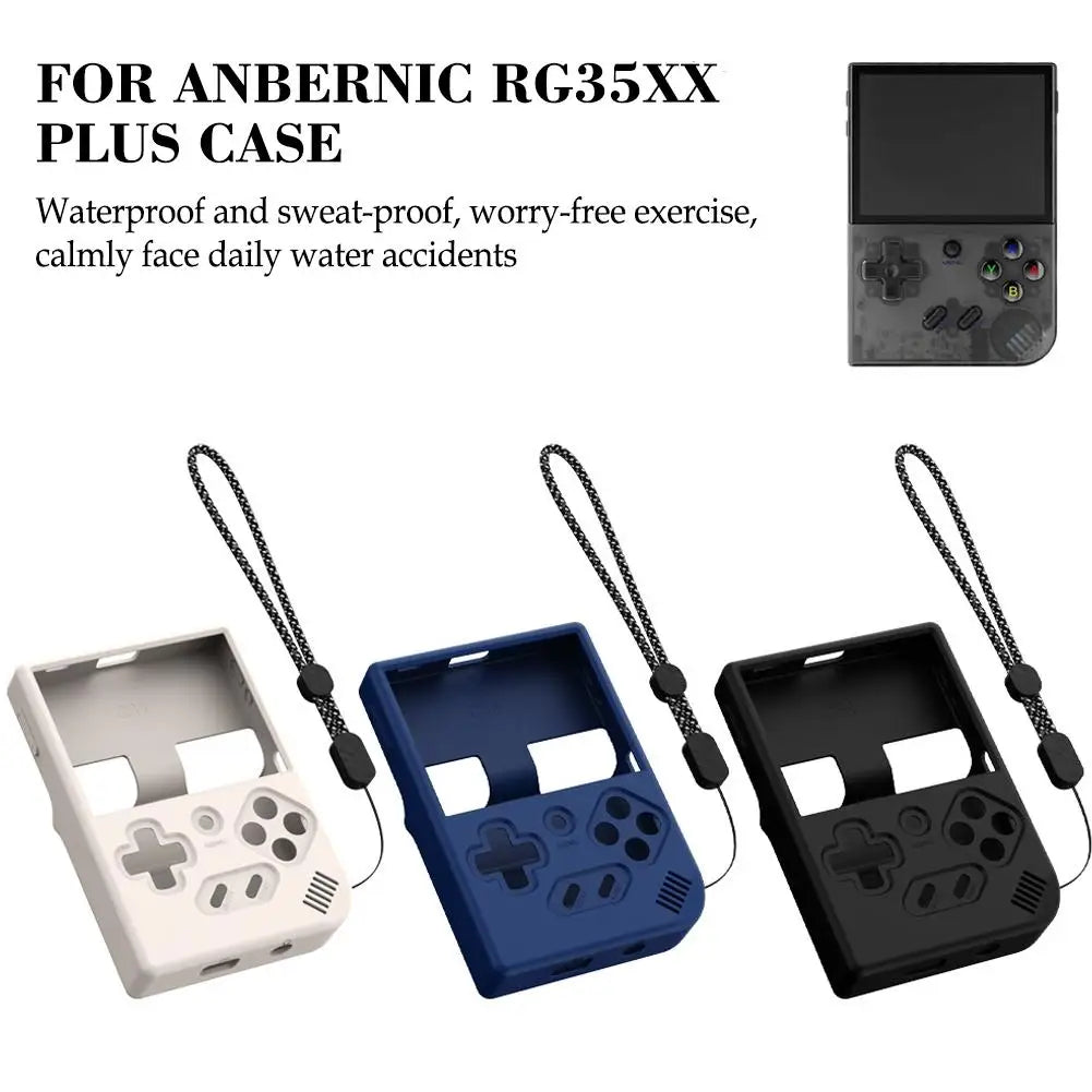 ANBERNIC RG35XX Plus Silicone Case – Drop-Proof & Grip Cover