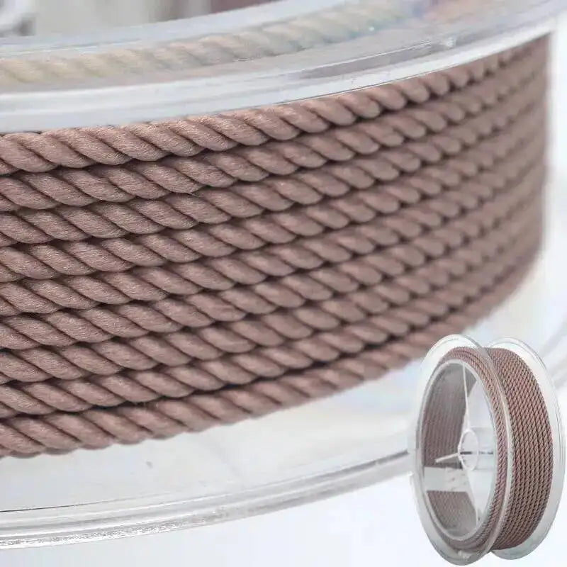 45m Silk Thread Milan Braided Cord DIY Jewelry Accessories Making