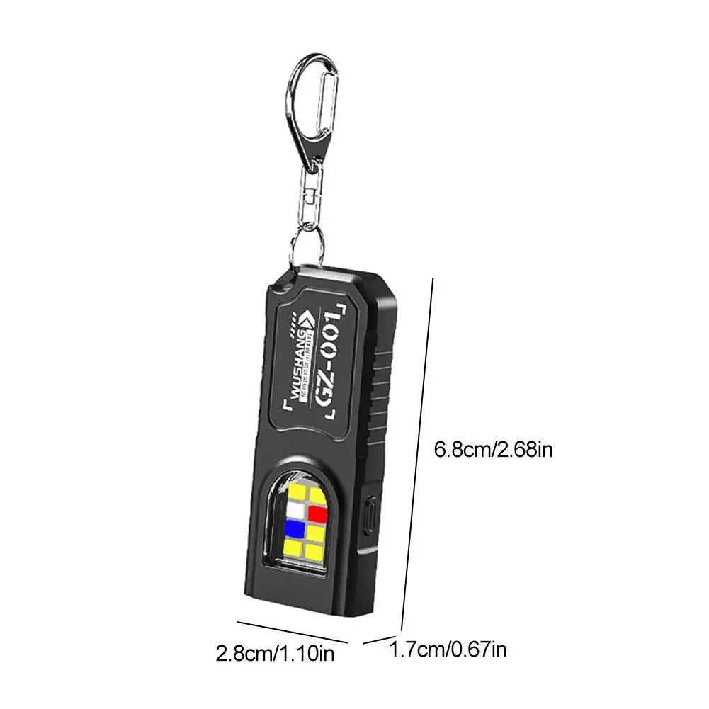 USB Rechargeable Mini Keychain Flashlight | COB EDC Pocket Lamp Keychain Flashlight Oasis Select
