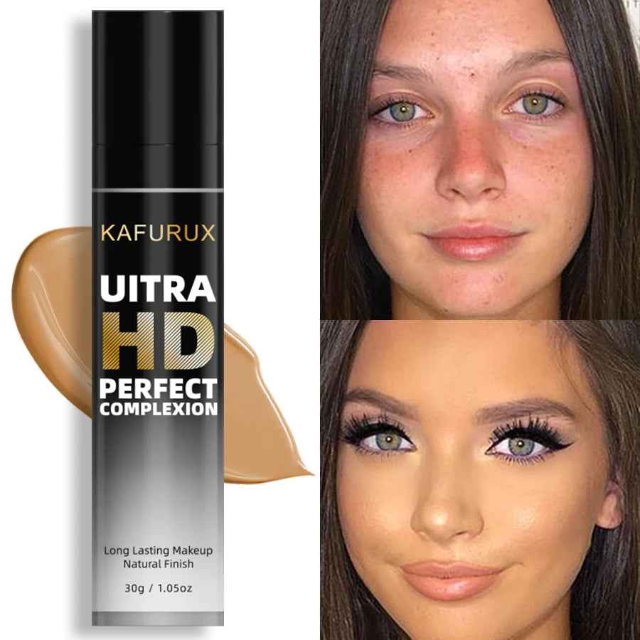 KAFURUX 8-Shade Full Coverage Matte Liquid Foundation 30g