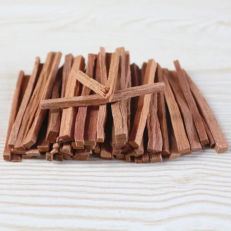 100g /50g Natural Sandalwood Sticks Incense Natural Hand Split Wood Strips Purify Healing Meditation Stress Relief Aromatherapy Oasis Select Sandalwood 100g