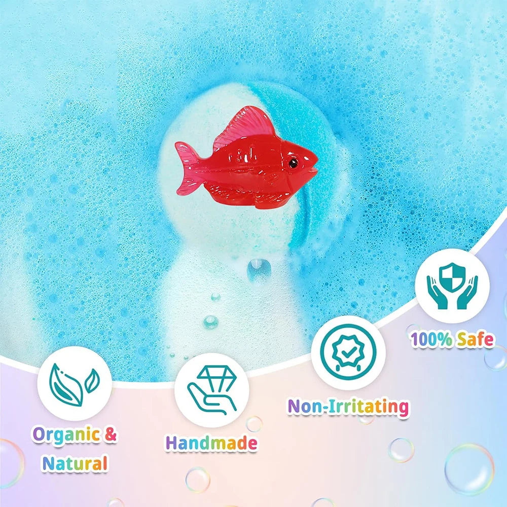 Kids Bath Ball Set Surprise Bubble Bath for Moisturize Creative Home Bath Accessories Funny Gift for Children Oasis Select
